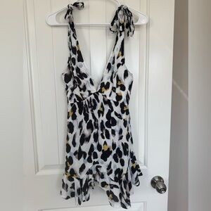 Caren Forbes Animal Print Romper